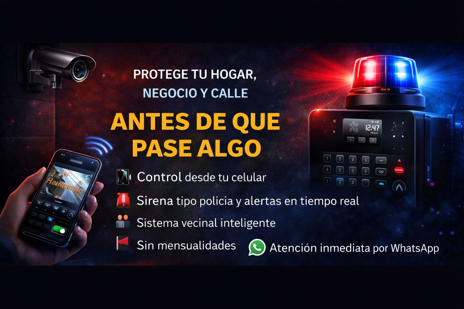 Sistema de alarma y monitoreo móvil